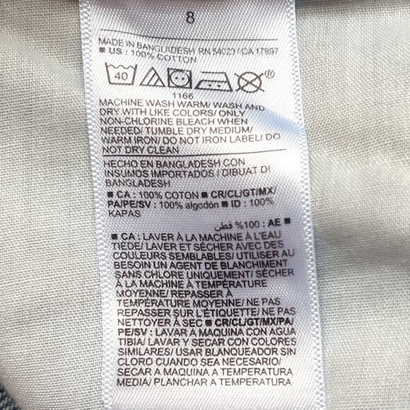 Old Navy Jeans Women's Size 8 High-Rise Slouch Straight Leg Cropped Button Fly - Picture 5 of 6